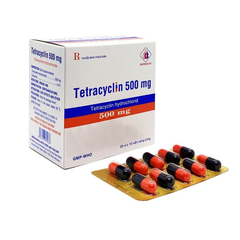 Thuốc kháng sinh tetracyclin 500mg