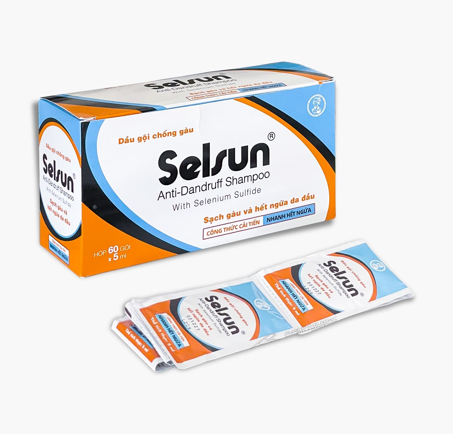 Selsun® 5ml | Dầu Gội Chống Gàu |【Hộp 60 gói