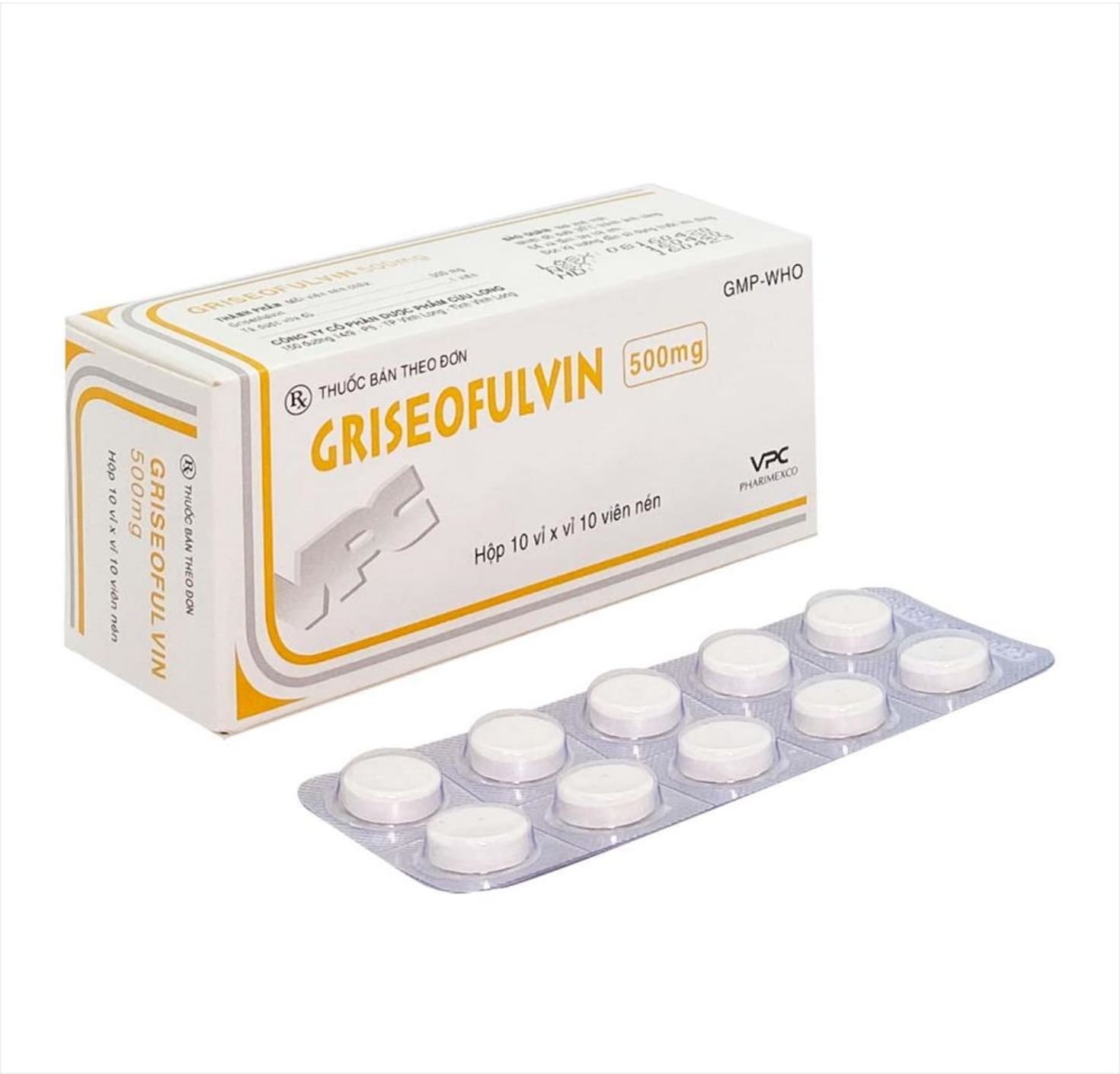 Thuốc Griseofulvin 500mg Pharimexco ☎ 0919 84 77 85