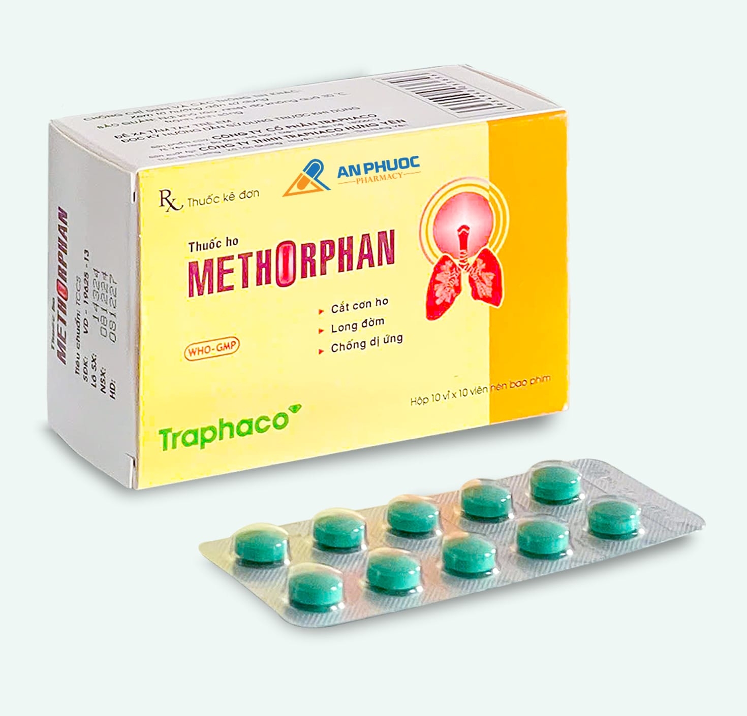 Thuốc Ho Methorphan® | Traphaco |【Hộp 100 viên】