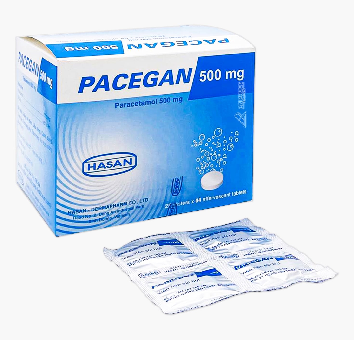 Thuốc Pacegan® 500mg sủi bọt | Paracetamol