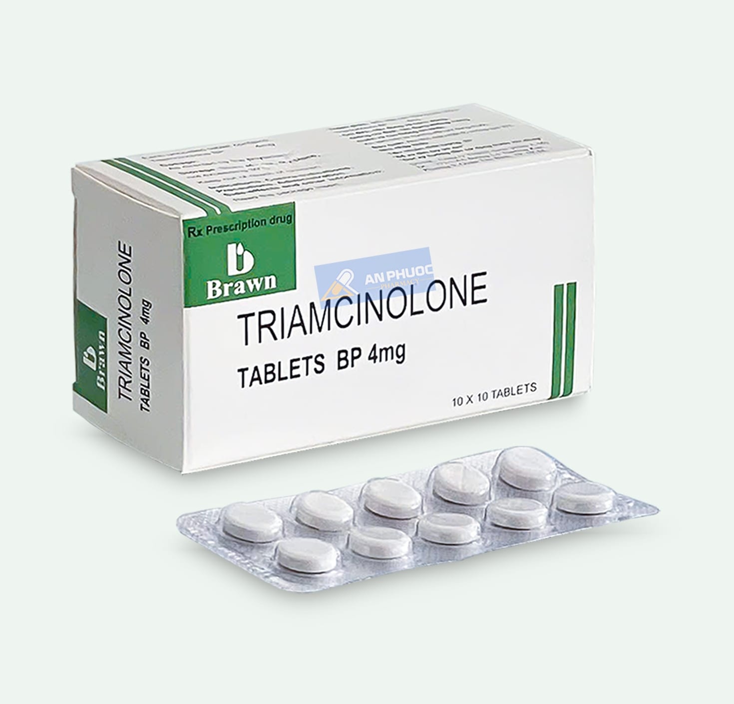 Thuốc Triamcinolone® 4mg | Brawn |【Hộp 100 viên】