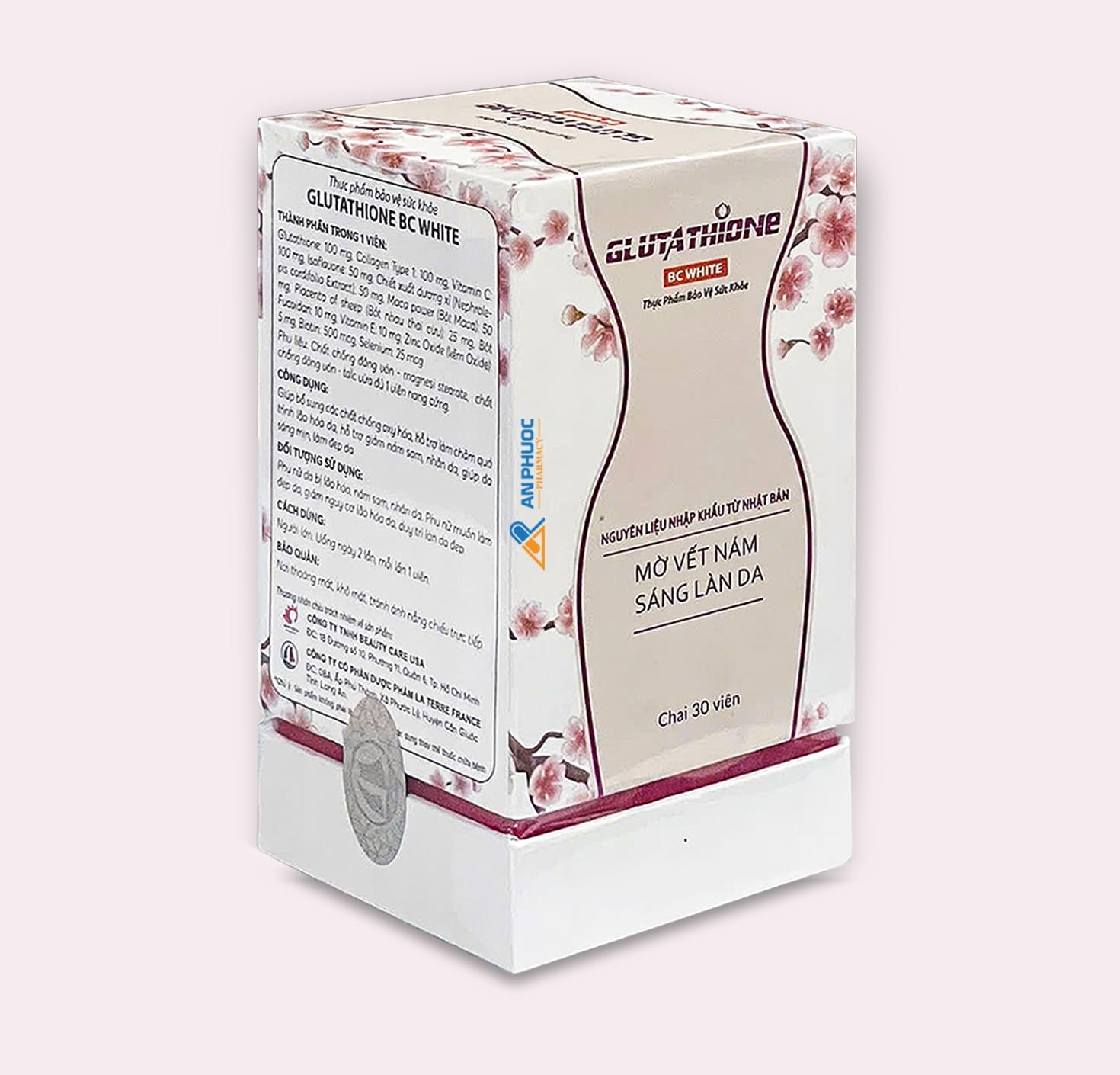 Viên Uống Đẹp Da Glutathione BC White® |【Lọ 30 viên】