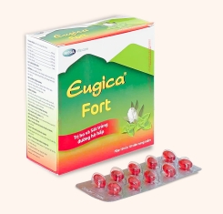 Thuốc Eugica Fort® Trị Ho Và Sát Trùng Đường Hô Hấp |【Hộp 100 viên】