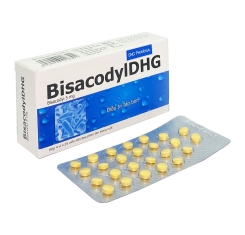 BisacodylDHG 5mg | hộp 4 vỉ x 25 viên