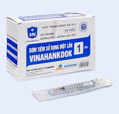 Bơm Tiêm Vinahankook® 26G 1CC® |【Hộp 100 chiếc】