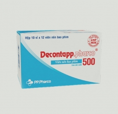 Decontapp.pharco 500 ( hộp 10 vỉ x 12 viên )