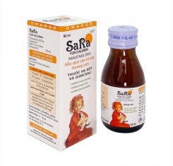 Siro hạ sốt giảm đau cho trẻ em sara 60ml
