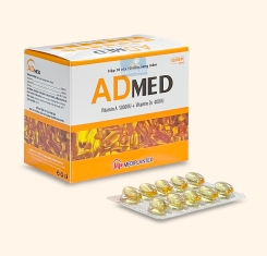 Thuốc ADmed® Vitamin A 5000UI + Vitamin D3 400UI |【Hộp 100 viên】