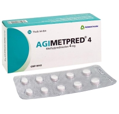 Thuốc Agimetpred 4mg (methylprednisolon) 