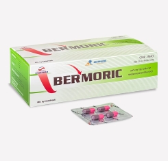 Thuốc Bermoric® | Berberin-Mộc hương |【Hộp 100 viên】