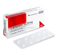 Thuốc Carsantin® 6,25mg【 Hộp 3 vỉ x 10 viên】| Carvedilol