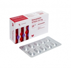Thuốc hạ lipid máu Simvastatin Stella 10mg