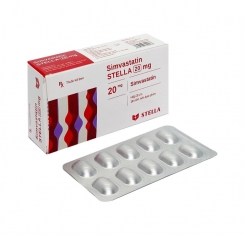 Thuốc hạ lipid máu Simvastatin Stella 20mg