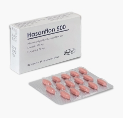 Thuốc Hasanflon® 500mg | Diosmin | Hesperidin |【Hộp 30 viên】