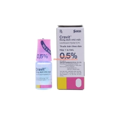 Thuốc nhỏ mắt Cravit 0.5% 5ml (levofloxacine)
