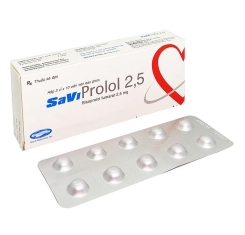 Thuốc SaviProlol 2.5mg (bisoprolol fumarate)