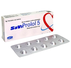Thuốc SaviProlol 5mg (bisoprolol fumarate) 