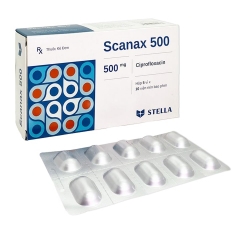 Thuốc Scannax Alu™ 500mg (ciprofloxacin)