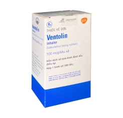 Thuốc Ventolin Inhaler™ 100 mcg/liều xịt | Salbutamol sulfate
