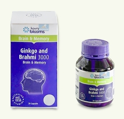 Viên Bổ Não Ginkgo And Brahmi 3000® |【Lọ 30 viên】