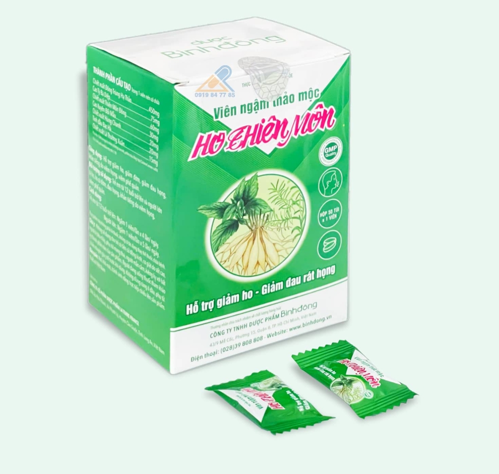 Ho Thiên Môn® Viên Ngậm Thảo Mộc |【Hộp 50 viên】
