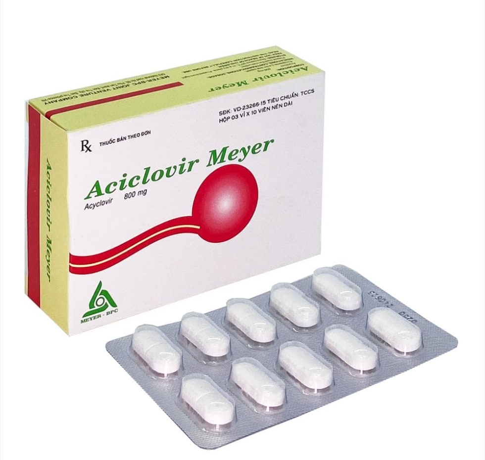 Aciclovir Meyer 800mg ( hộp 3 vỉ x 10 viên ) | MEYER-BPC