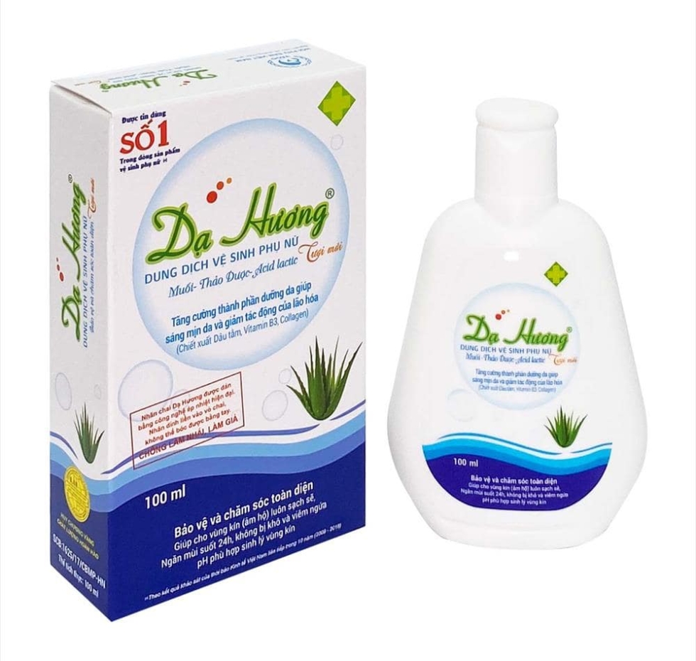 Dung dịch vệ sinh phụ nữ dạ hương xanh ( nha đam )