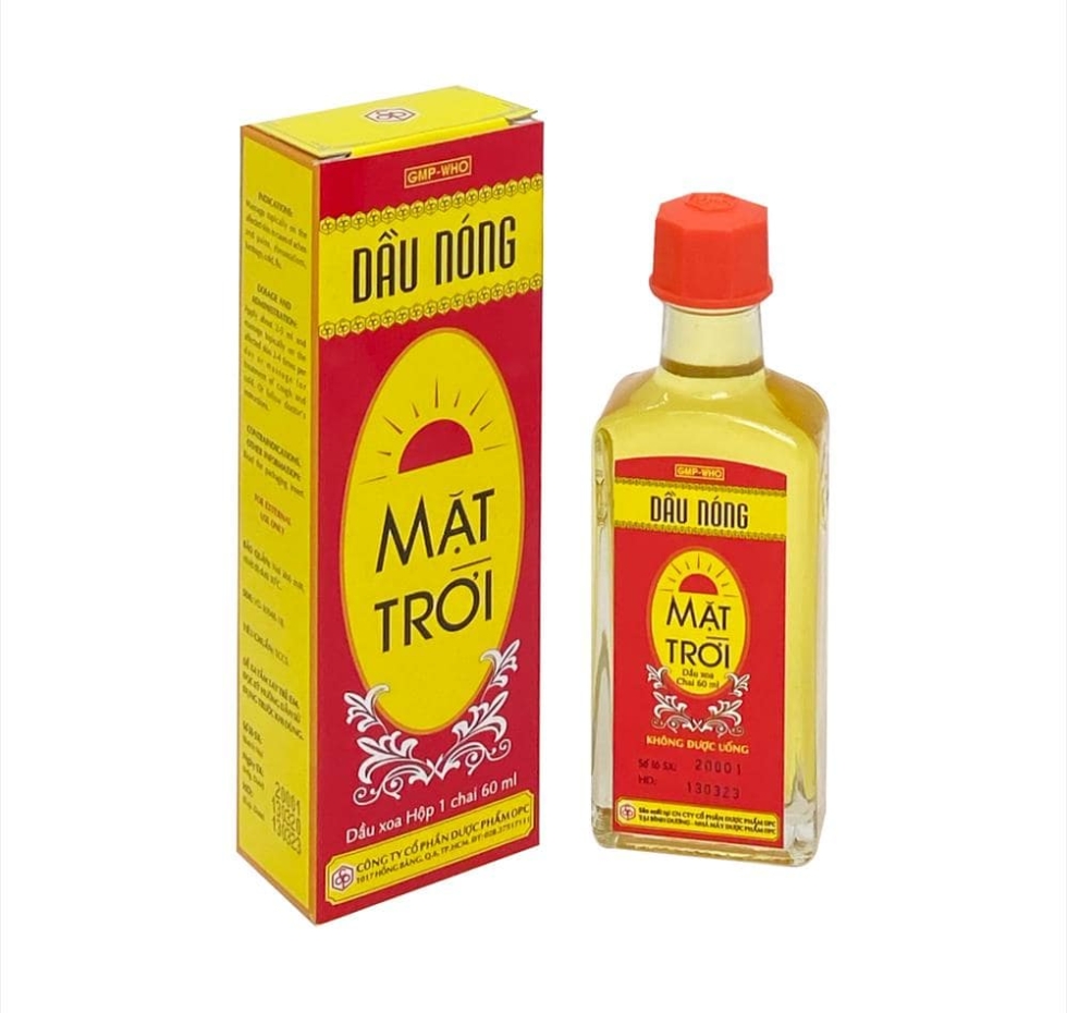Dầu nóng mặt trời 60ml