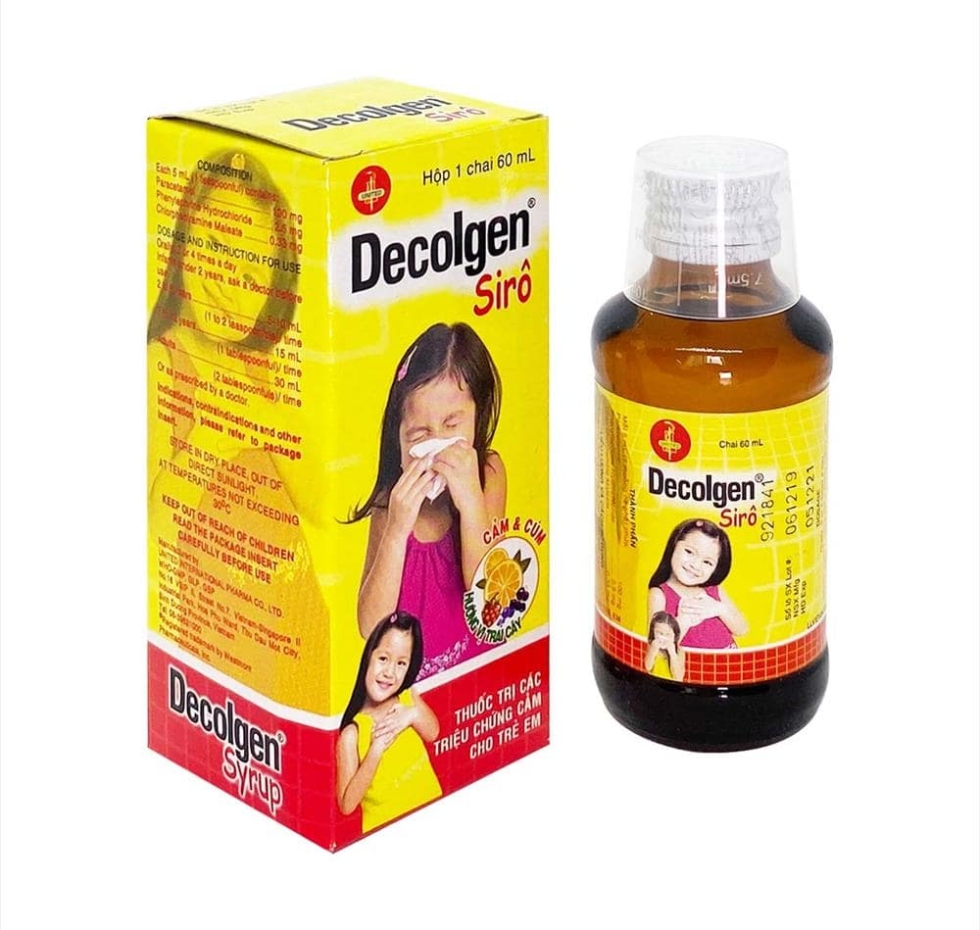 Siro cảm sổ mũi decolgen 60ml