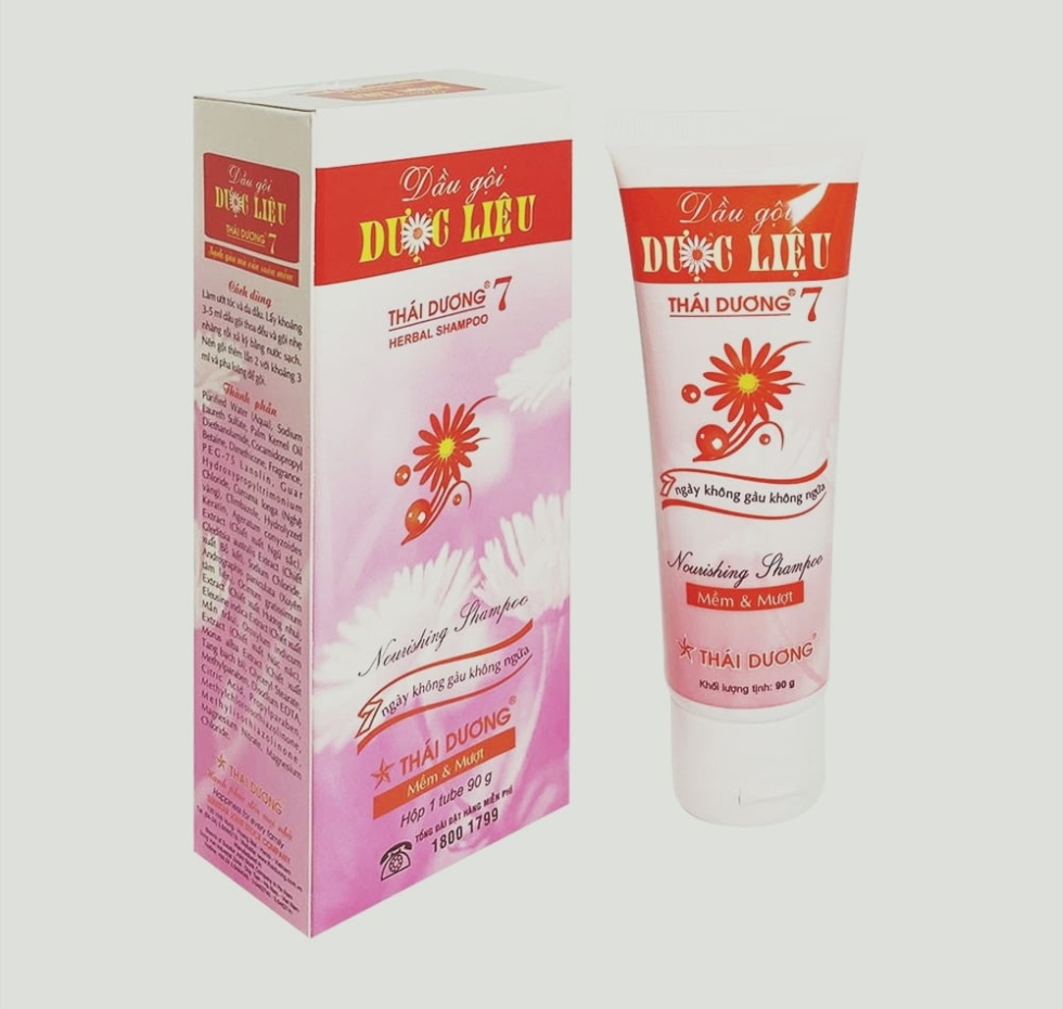 Dầu gội dược liệu Thái Dương 7 ( tuýp 90g )
