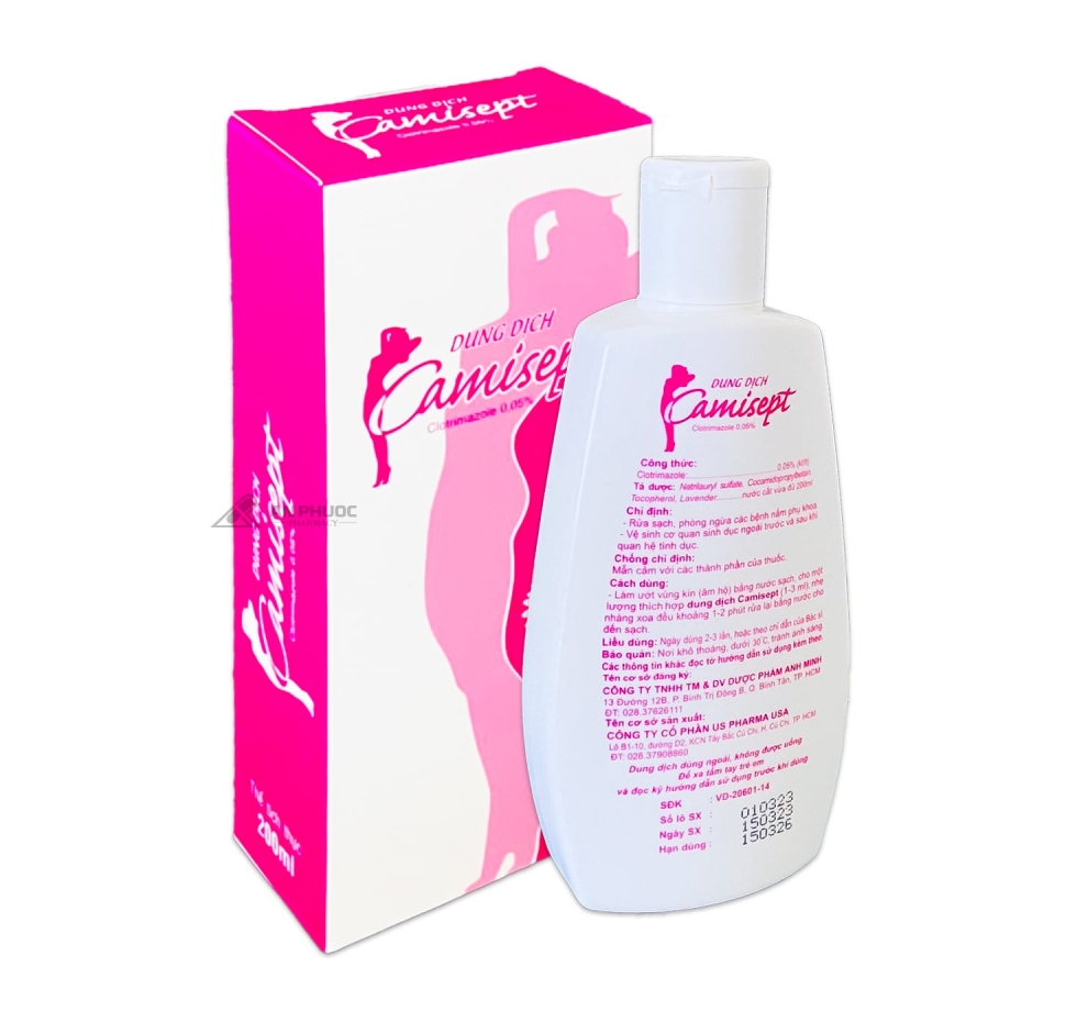 Dung dịch Camisept™ 200ml | Clotrimazole 0.05% 