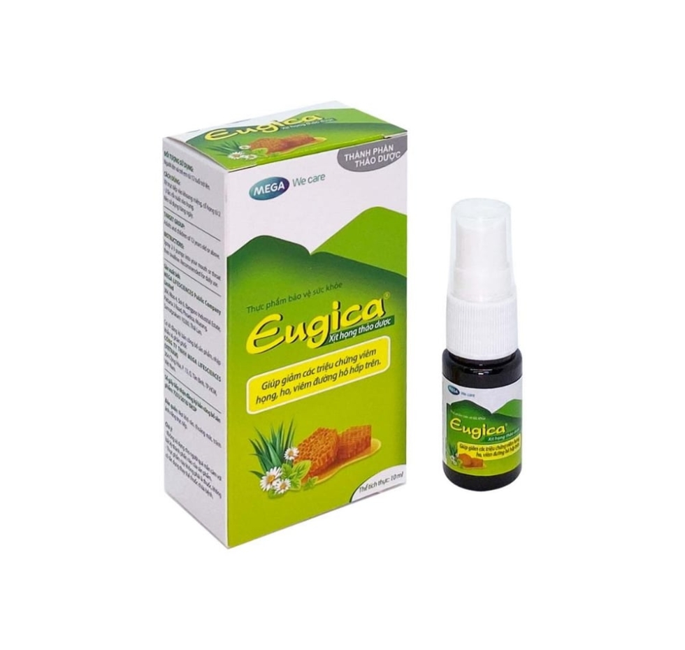 Dung dịch xịt họng Eugica 10ml