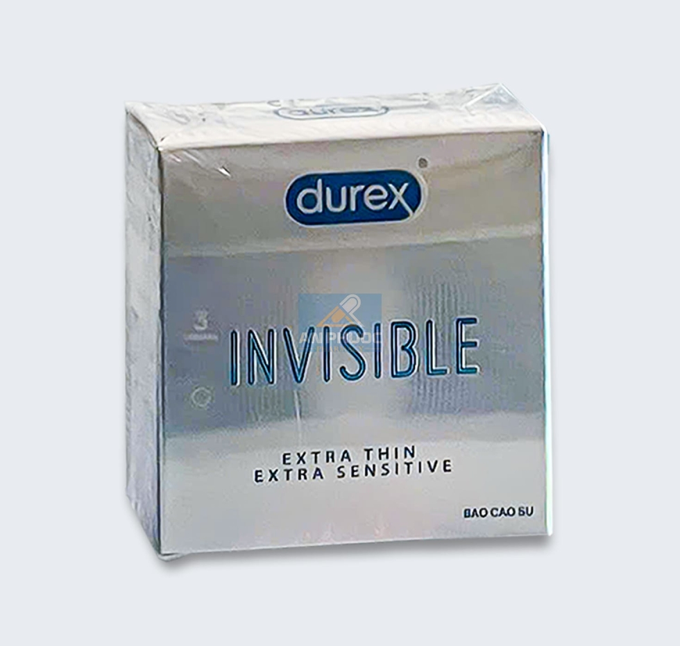 Durex invisible extra thin ( hộp 3 cái )