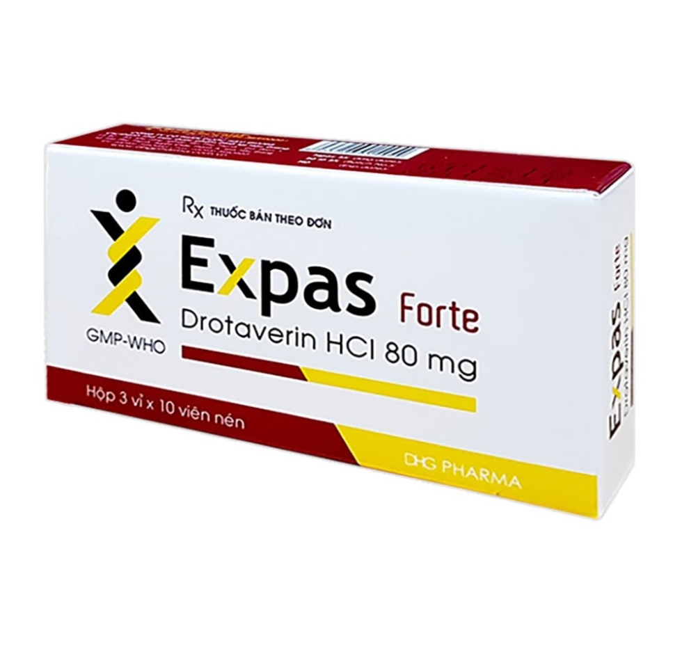 Thuốc chống co thắt expas fort 80mg