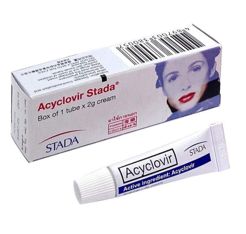Gel Bôi Nhiệt Miệng Acyclovir Stada 