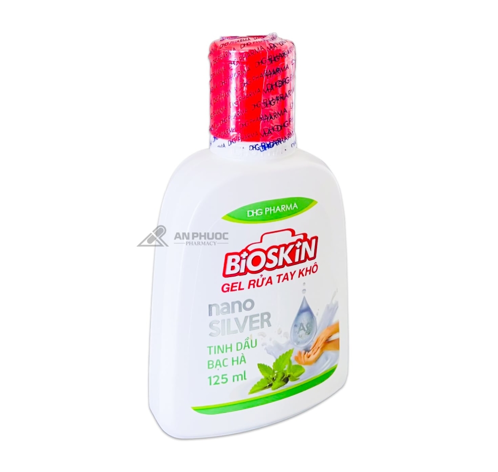 Gel rửa tay khô Bioskin Bạc hà 125ml