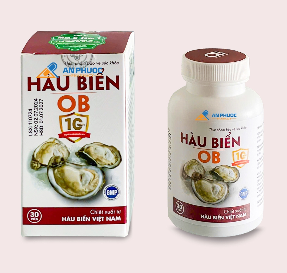 Hỗ Trợ Sinh Lý Hàu Biển OB® |【Lọ  30 viên】