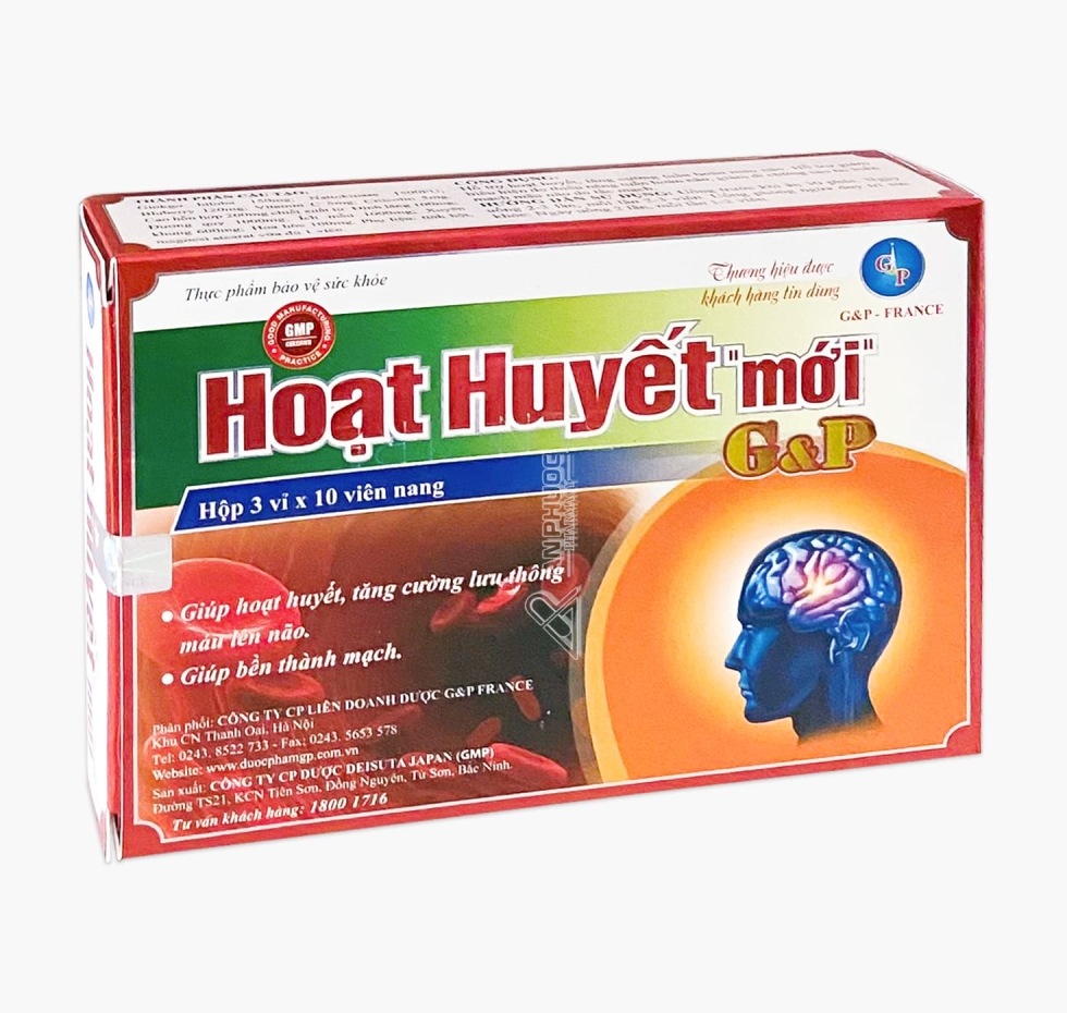 Hoạt Huyết "Mới" G&P ┃ ☘ Tăng Cường Lưu Thông Máu Lên Não 