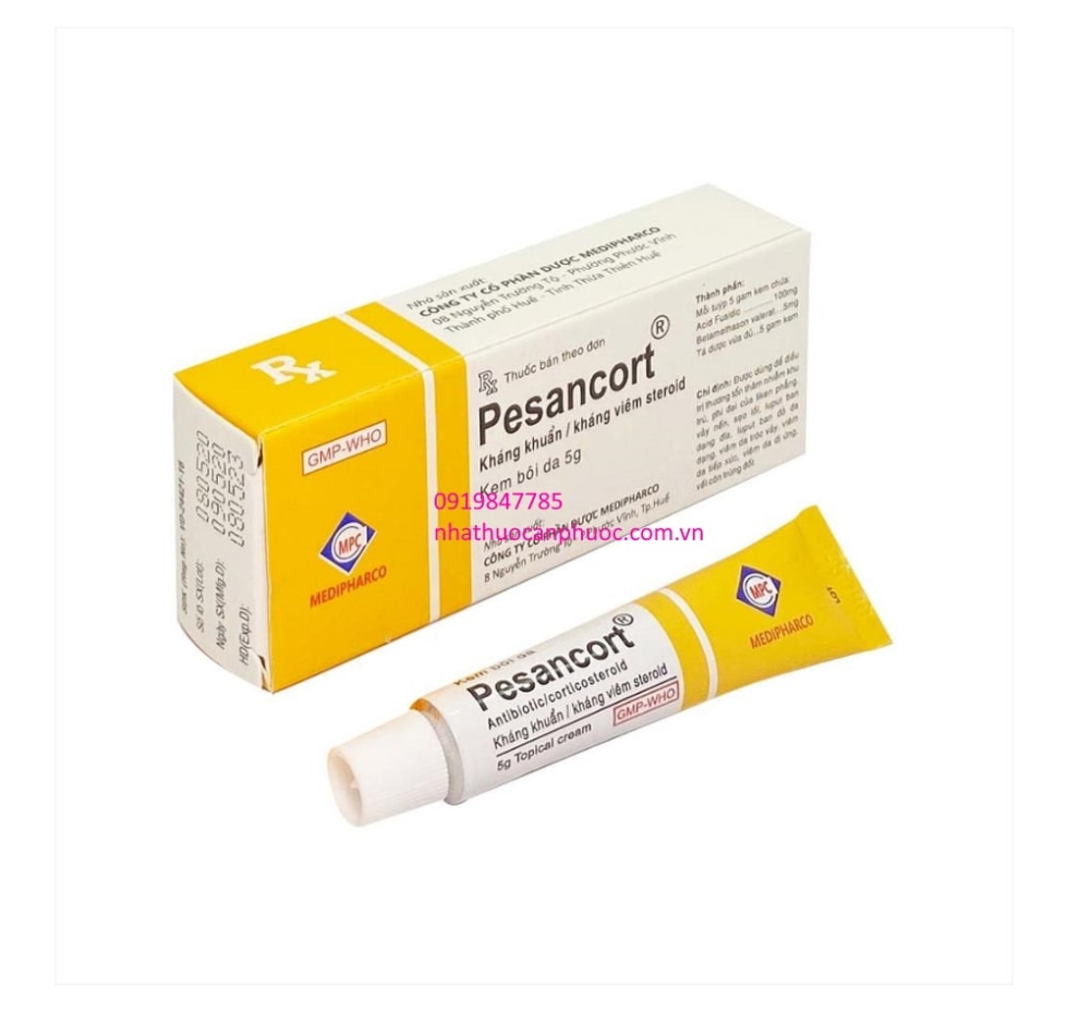 Kem bôi da Pesancort cream (tuýp 5gam)