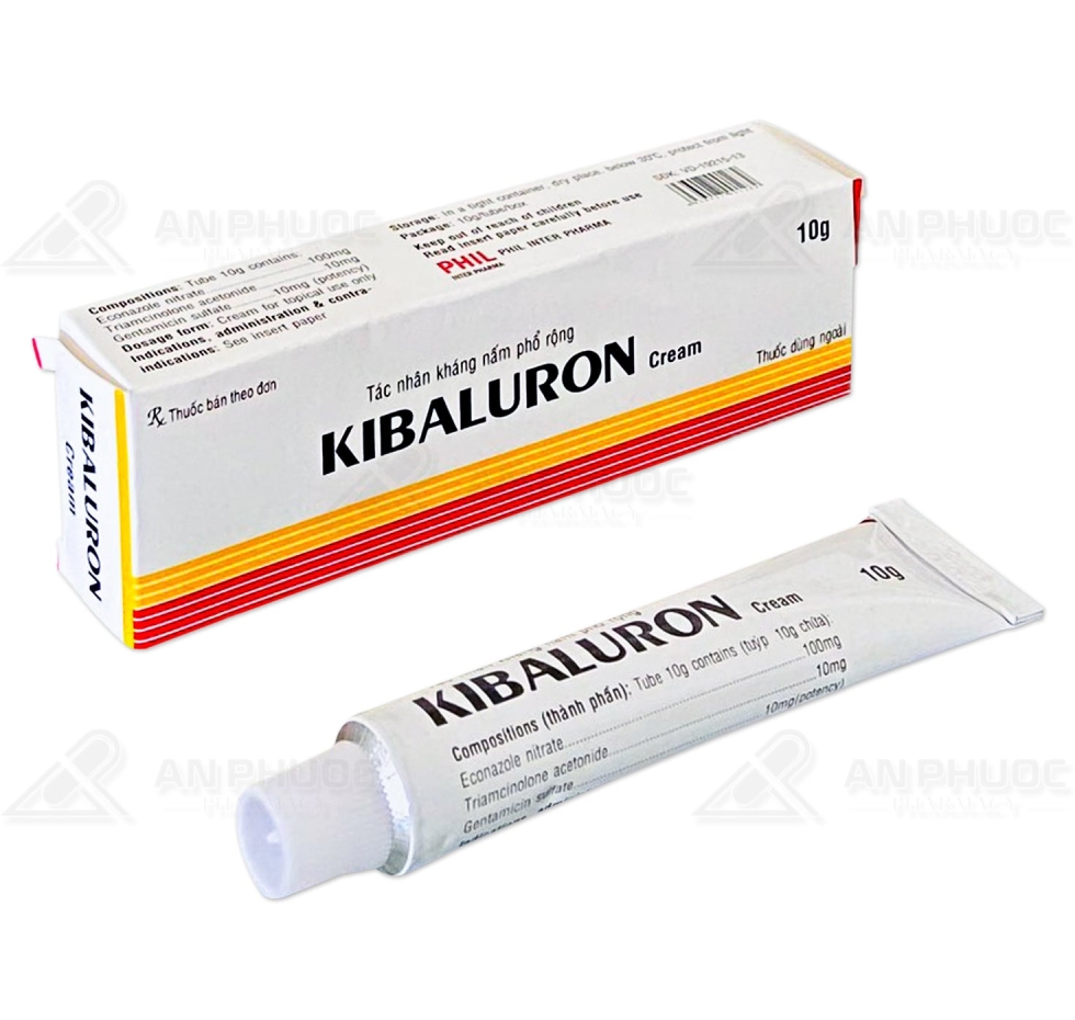 Kibaluron® Cream tuýp 10g | Econazol - triamcinolone 