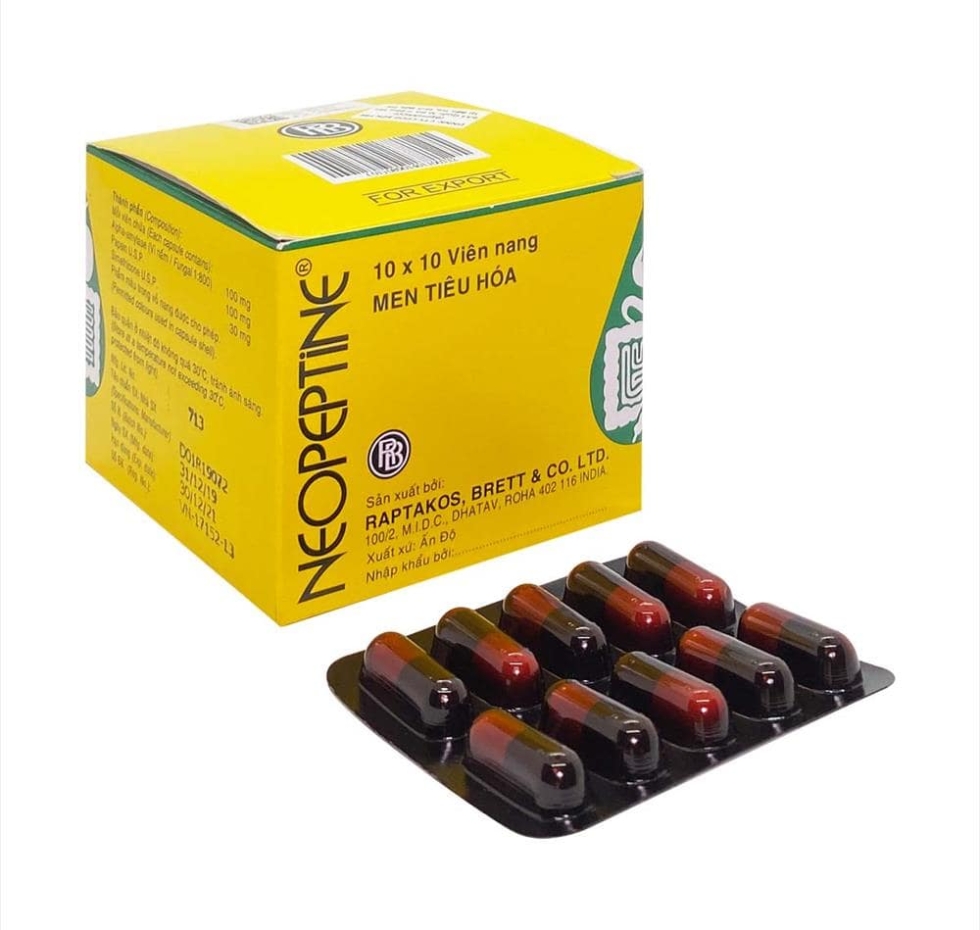Thuốc trợ tiêu hóa neopeptin viên 