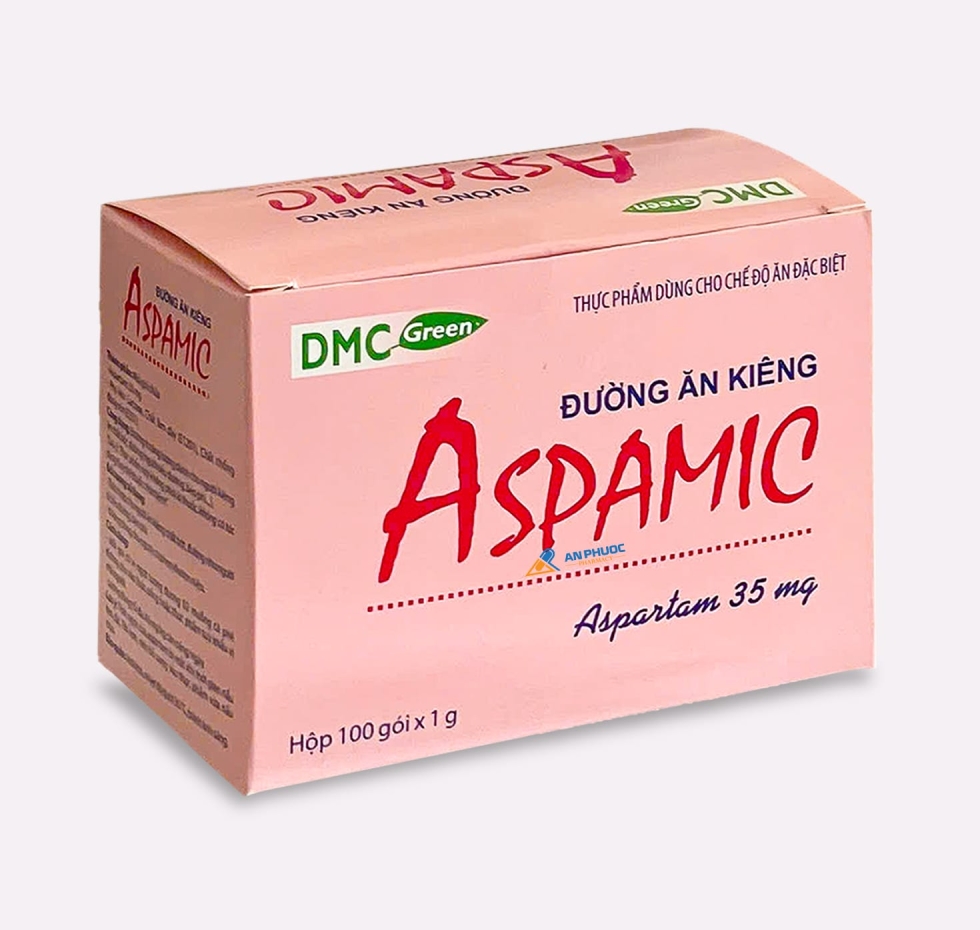 Đường Ăn Kiêng Aspamic® 35mg | Aspartam |【Hộp 100 gói】