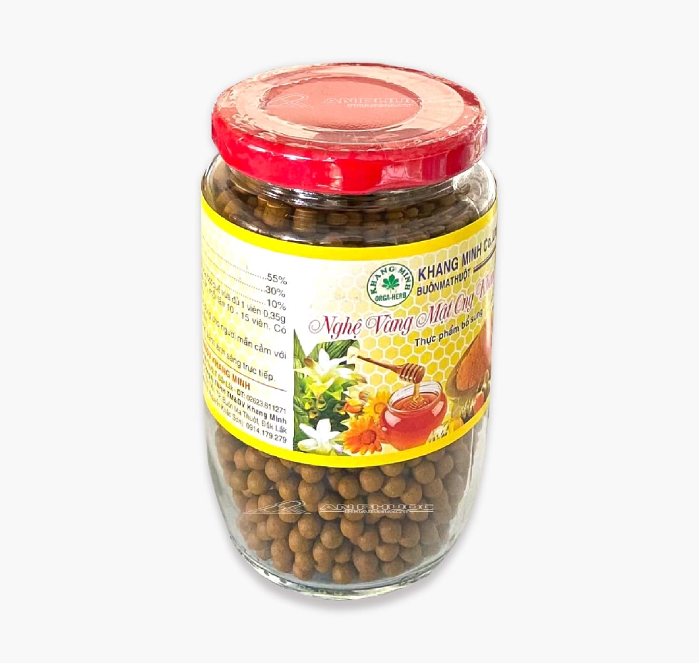 Nghệ Vàng Mật Ong Khang Minh® | Lọ 250 gam/700 viên 