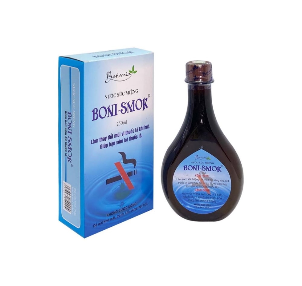 Nước Súc Miệng Cai Thuốc Lá Boni-Smok (chai 250ml)