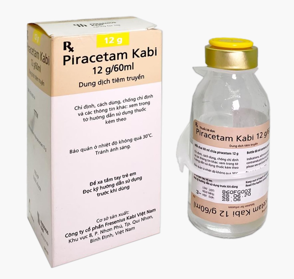 Piracetam Kabi 12g/60ml | Dung Dịch Tiêm Truyền 