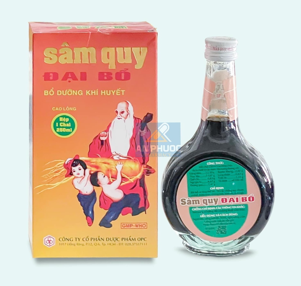 Sâm Qui Đại Bổ OPC®【Hộp/1 chai x 250ml】| Bồi dưỡng khí huyết