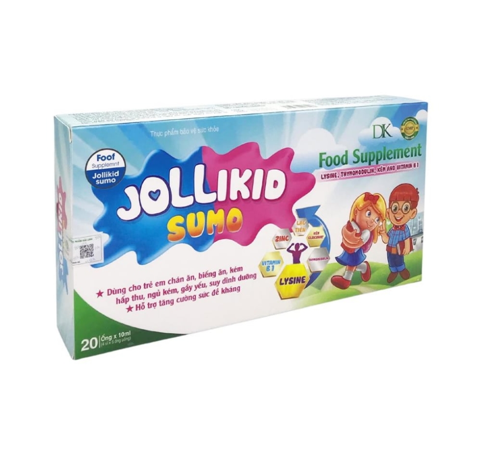 Siro ăn ngon Jollikid Sumo ống 10ml