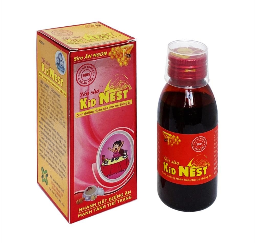 Siro hết biếng ăn yến sào kid nest đỏ 120ml