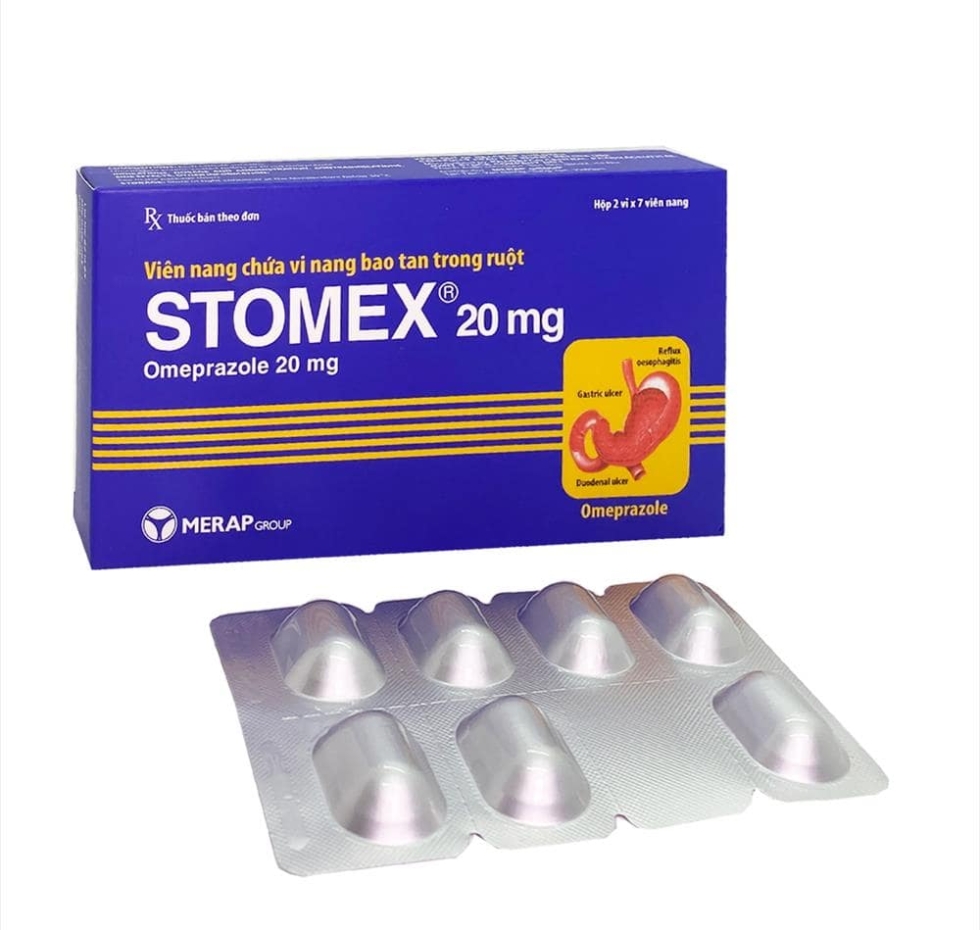 Stomex 20mg ( hộp 2 vỉ x 7 viên ) | MERAP